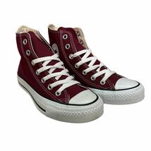 BB482 CONVERSE コンバース オールスター レディース ハイカットスニーカー US4 23cm ボルドー　キャンバス 良好_画像8