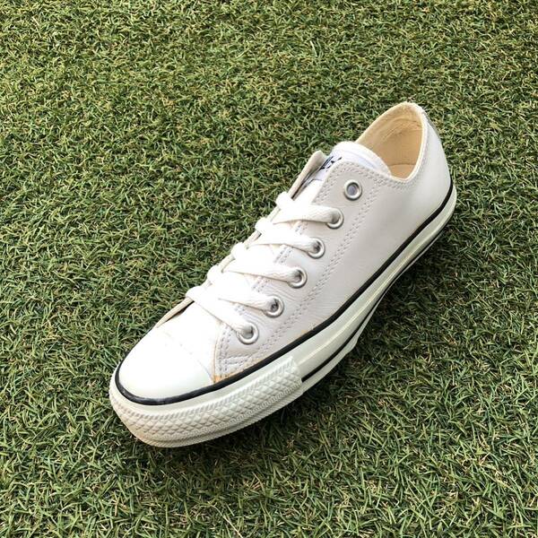 美品23.5 converse LEATHER ALLSTAR OX コンバース レザー オールスター オックス HW563