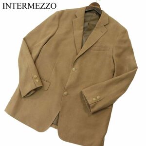 INTERMEZZO インターメッツォ ダーバン 秋冬 総裏 フェイク スウェード★ 2B アンコン テーラード ジャケット Sz.L　メンズ　A3T13901_B#N