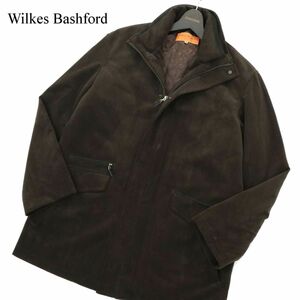 Wilkes Bashford タカキュー 秋冬 中綿 キルティング ライナー★ フード収納 コーデュロイ コート Sz.S　メンズ　A3T13886_B#N