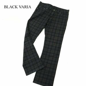 BLACK VARIA ブラックバリア 通年 ストレッチ★ チェック ブーツカット パンツ Sz.32　メンズ　A3B05454_B#R