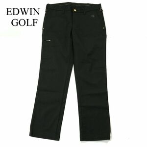 EDWIN GOLF エドウィン ゴルフ KG503F ストレッチ★ スラックス パンツ Sz.M　メンズ 黒　A3B05452_B#R