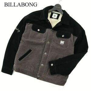 BILLABONG ビラボン 秋冬 裏ボア★ カラー切替 ツートン コーデュロイ ジャケット Sz.M　メンズ　A3T14813_C#N