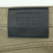 EDWIN エドウィン E43WFS 秋冬 WILD FIRE 防風★ 裏起毛 ストレッチ ヘリンボン デニム パンツ Sz.29　メンズ 日本製 バイク　A3B05641_C#Q_画像8