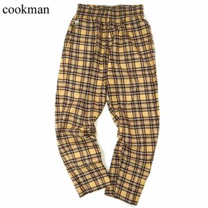 cookman クックマン 秋冬 コーデュロイ★ チェック テーパード シェフ パンツ Sz.L　メンズ　A3B05681_C#Q