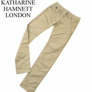 KATHARINE HAMNETT LONDON キャサリン ハムネット 通年 スリム★ デニム パンツ ジーンズ Sz.M　メンズ 日本製　A3B05650_C#R