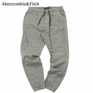 Abercrombie&Fitch アバクロンビー＆フィッチ 通年 イージー ストレッチ★ チェック ジョガー パンツ Sz.M　メンズ グレー　A3B05772_C#R