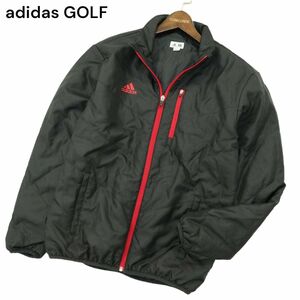 adidas GOLF アディダス ゴルフ 秋冬 中綿★ ブルゾン ジャケット ウインドブレーカー Sz.M　メンズ 黒　A3T15305_C#N