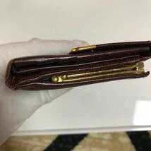 カルティエ 長財布　Cartier がま口 レザー　ブラウン　レディース　ブランド　三つ折り 財布_画像9