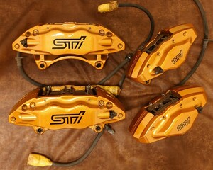 【美品 ネジ山キレイ】STI ブレンボ キャリパー GRB GRF GVB GVF GDB zn6 brz zn8 インプレッサ WRX フロント リア セット brembo スバル