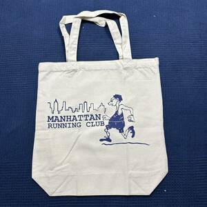 【8oz】【M】 ManhattanRunningClub トート 男女兼用 生成り-紺 BAG.売