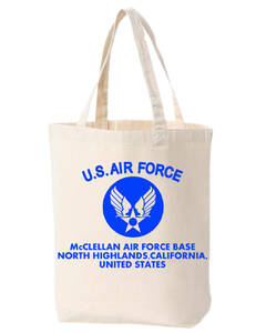 【8oz BAG】 【MEDIUM】【AIR FORCE】【トート】【男女兼用】【生成り-青】【BAG.】]【B/