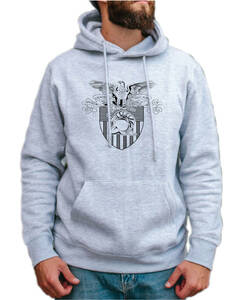 【8oz パーカー】【MEDIUM】【WEST POINT A】【グレー-黒】【GILDAN男女兼用】【STCK.】]【ST/【新品.】]【N