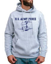 【8oz パーカー】【ARMY FORCE】【X-LARGE】【グレー紺】【GILDAN男女兼用】【STCK.】]【ST/【新品.】]【N_画像1