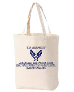 【8oz BAG】 【S-MEDIUM】AIR FORCE-CL【トート】【男女兼用】【生成り-紺】売