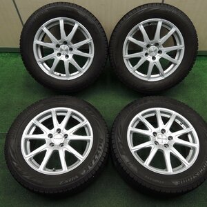 *送料無料*バリ溝！19年！綺麗！9分★ボルボ等 EURO BAHN 235/55R17 スタッドレス ブリヂストン VRX2 SPORTECHNIC PCD108/5H★3112105TNス