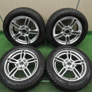 *送料無料*バリ溝！9.5分★ワーゲン 等 SPORT TECHNIC 205/55R16 スタッドレス ダンロップ ウインターマックス WM01 PCD112/5★3112308HAス