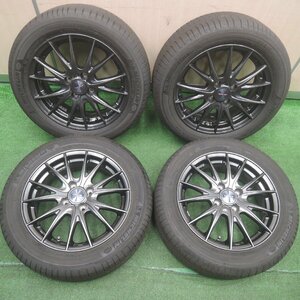 [送料無料]バリ溝！19年！9.5分★185/55R15 ミシュラン エナジー セイバー VELVA SPORTZ weds ヴェルヴァ 15インチ PCD100/4H★3102409SYノ