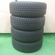 *送料無料*バリ溝！キレイ！9分★RAYS SUPER ECO 185/55R16 スタッドレス ダンロップ WM01 レイズ PCD100/4H★3113011SYス_画像6