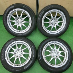 *送料無料*キレイ！19年★RAYS MONOBLOCK CE28 ECO drive GEAR 鍛造 195/55R16 ミシュラン プライマシー4 レイズ PCD100/5H★3120204イノ