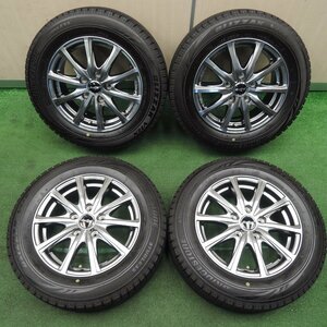 *送料無料*バリ溝！20年！キレイ！9.5分★スタッドレス 185/65R15 ブリヂストン VRX EuroSpeed MANARAY PCD114.3/5H★3120404TNス