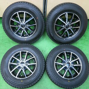 *送料無料*バリ溝！21年！9.5分★スタッドレス 145R12 6PR ダンロップ ウインターマックス SV01 SPORT KRONE PCD100/4H★3120510イス