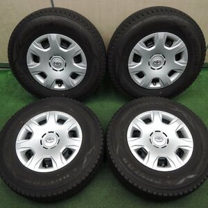 *送料無料*バリ溝！9.5分★トヨタ 200系 ハイエース 純正 スチール 195/80R15 スタッドレス ダンロップ SV01 PCD139.7/6H★3121614HAス