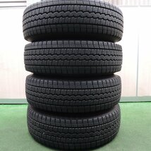 *送料無料*バリ溝！9.5分★トヨタ 200系 ハイエース 純正 スチール 195/80R15 スタッドレス ダンロップ SV01 PCD139.7/6H★3121614HAス_画像5