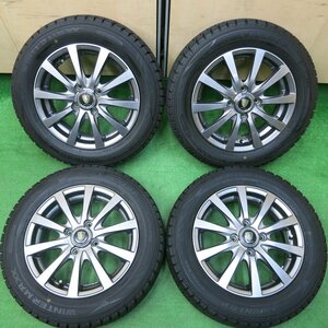 *送料無料*バリ溝 22年 キレイ ほぼ10分★スタッドレス 165/65R14 ダンロップ WM02 MANARAY SPORT 14インチ PCD100/4H★3121906イス