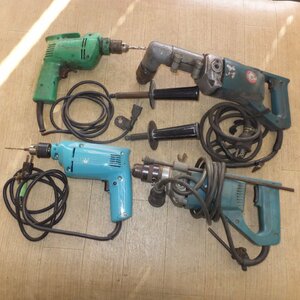 ★マキタ makita 型番不明品　13mmドリル 6301LR　10mmドリル MDP3720　日立 HITACHI 電気ドリル FD-10　4点 セット★