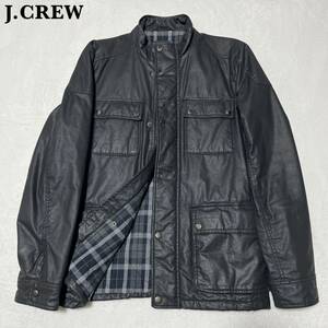 【美品】J.CREW ジェイクルー コーティング加工 ブルゾン ブラック