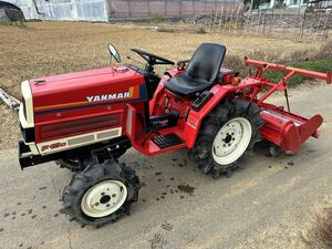 中古品 ヤンマー YANMAR トラクター F15D 15馬力 556h ロータリー RSA1201付 4WD 動作確認済