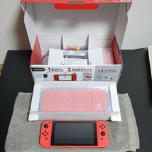 ☆新品同様・極美品☆ Nintendo Switch マリオレッド×ブルーセット_画像2