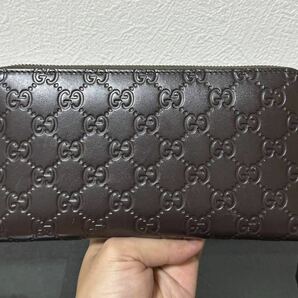 GUCCIグッチシマ447906 ラウンドオーガナイザー長財布