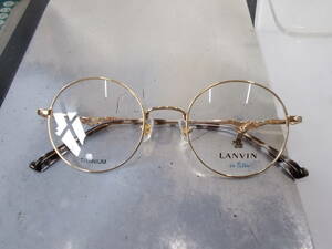 ランバン LANVIN en Bleu チタン 丸眼鏡フレーム VLB020J-0I88 お洒落