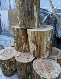 両手斧対応品　本格的薪割り台　杉の木使用②