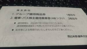 過去にトラブル一度も無し！西鉄　西日本鉄道　株主優待セット　乗車券8枚+優待商品券500円分+優待カード1枚　最新2024.07.10まで