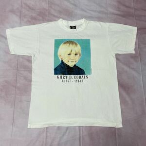 90s NIRVANA Kurt Cobain カートコバーン 幼少期 Tシャツ Lサイズ