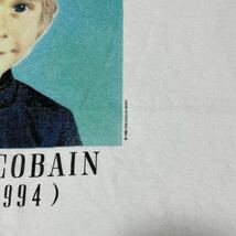 90s NIRVANA Kurt Cobain カートコバーン 幼少期 Tシャツ XLサイズ_画像3