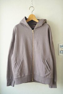 *2021 year Urban Research / ROSSO* cotton sweat oversize ZIP Parker light brown group * old clothes. gplus Hiroshima 2312t4