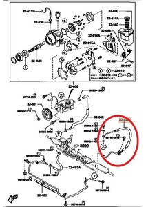 ★マツダ純正品★新品未使用品★ＭＡＺＤＡ　ＲＸ－７　ＦＤ３Ｓ　パワーステアリング　プレッシャーホース　パワステ　高圧ホース