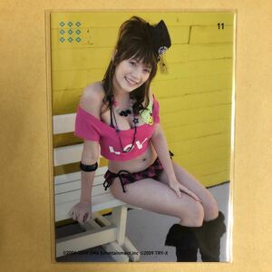 アイドリング!!! フォンチー 2009 TRY-X トレカ アイドル グラビア カード 水着 ビキニ 11 タレント トレーディングカード
