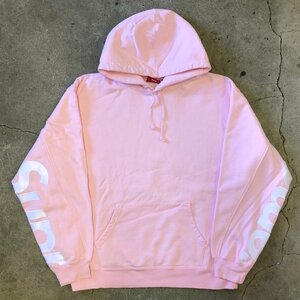 美品 Supreme Cropped Panels Hooded Sweatshirt Light Pink XL シュプリーム クロップド パネル パーカー ピンク