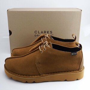 未使用品 Clarks Desert Trek GTX Tan Suede UK8.5 26.5cm クラークス デザート トレック ゴアテックス