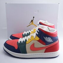 美品 NIKE WMNS AIR JORDAN 1 MID SE DN3738-400 Multi Color US11 28cm ナイキ ジョーダン1ミッド マルチカラー_画像1