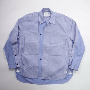 美品 Sacai Thomas Mason / Cotton Poplin L/S Shirt 1 サカイ トーマスメイソン ポプリンシャツ