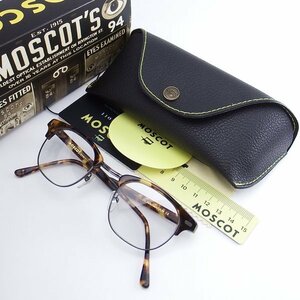 美品 MOSCOT YUKEL 眼鏡 ボストン型 ブラウン モスコット ユケル