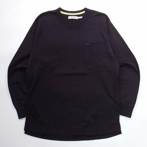 nonnative DWELLER L/S V NECK TEE COTTON JERSEY NN-C4213 3 ノンネイティブ Vネック ロングスリーブT ロンT ネイビー