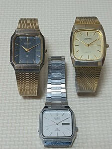【ジャンク品】腕時計　まとめ売り　3本　カシオ　MQA-100 ELNARD LANARK