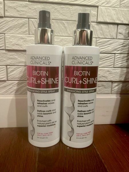 アドバンスド クリニカルズ ビオチン カール&シャイン スタイリング ヘアスプレー237ml Advanced Clinicals